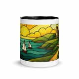 Harbour Light at Golden Bay - Mug with Color Inside