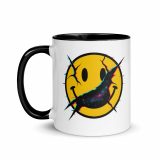 SMILE GLITCH - Mug with Color Inside