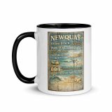 Newquay Surf Signboard – Mug with Color Inside black 11oz left — Salt & Timber: Cornish Signs