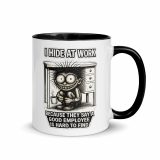 Eric – Mug with Color Inside black 11oz right — Golden Idiot: The Eric Collection