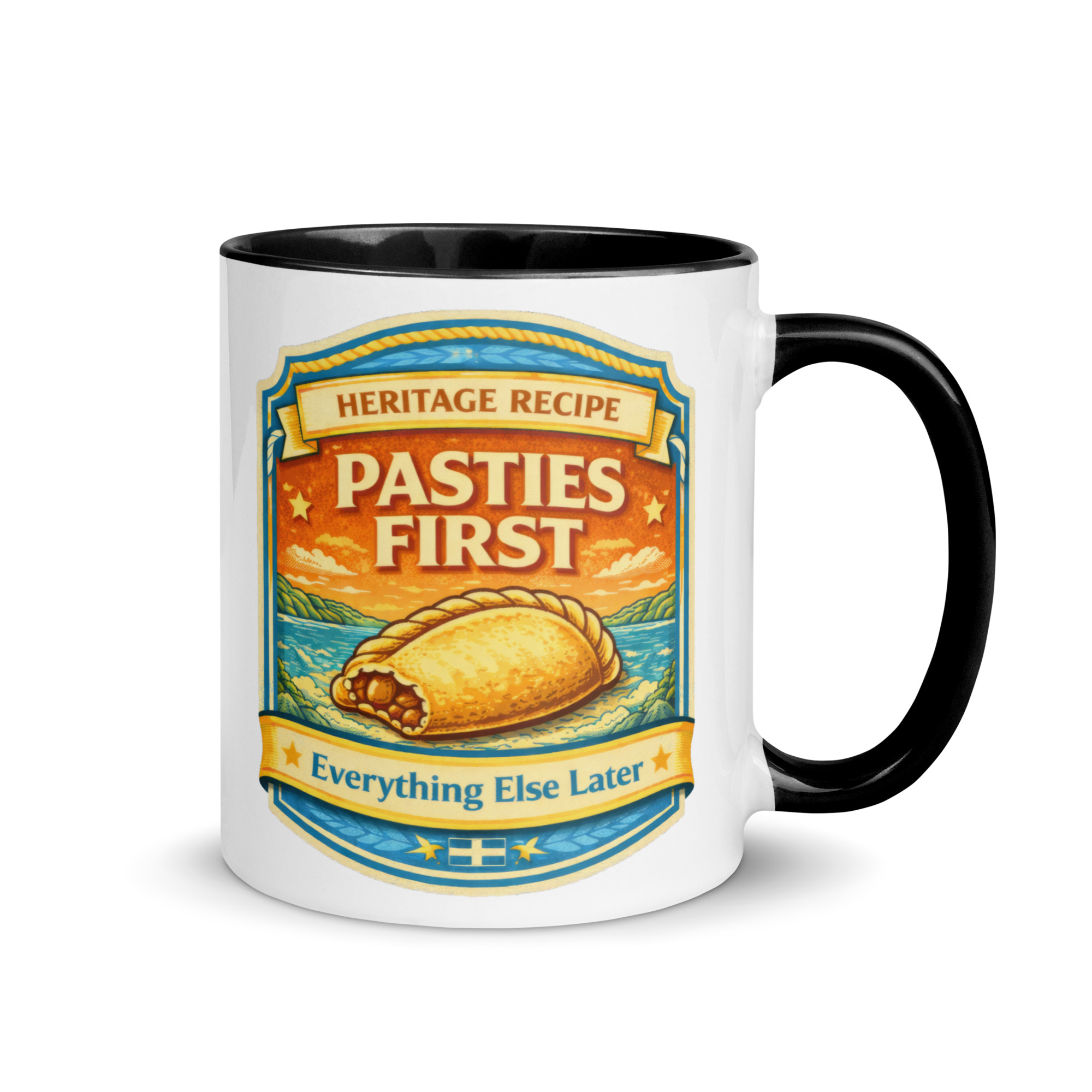 Pasties First - Mug with Color Inside