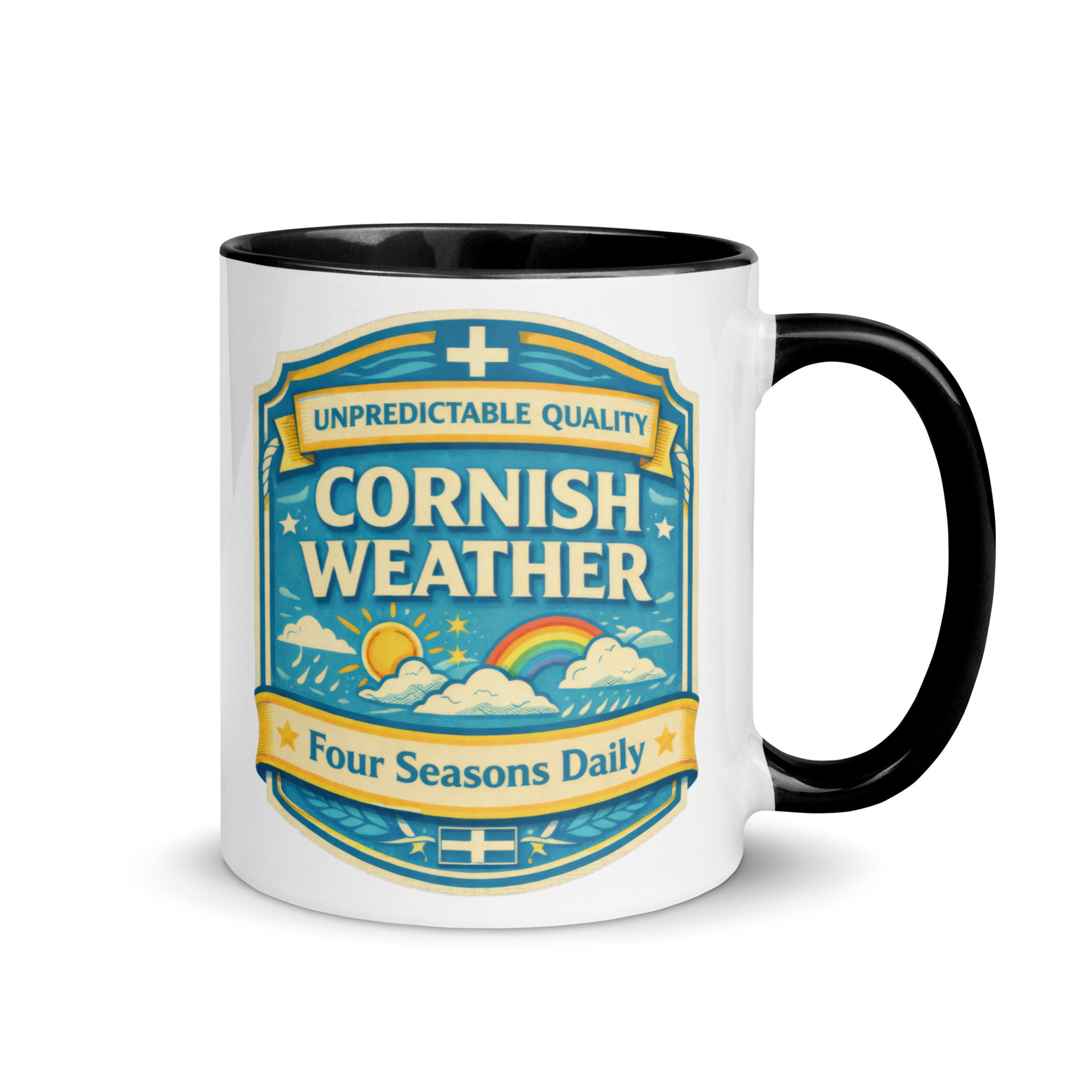 Unpredictable Quality – Cornish Weather - Mug with Color Inside