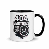404 Emotions Not Found - Mug with Color Inside
