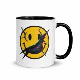 SMILE GLITCH - Mug with Color Inside