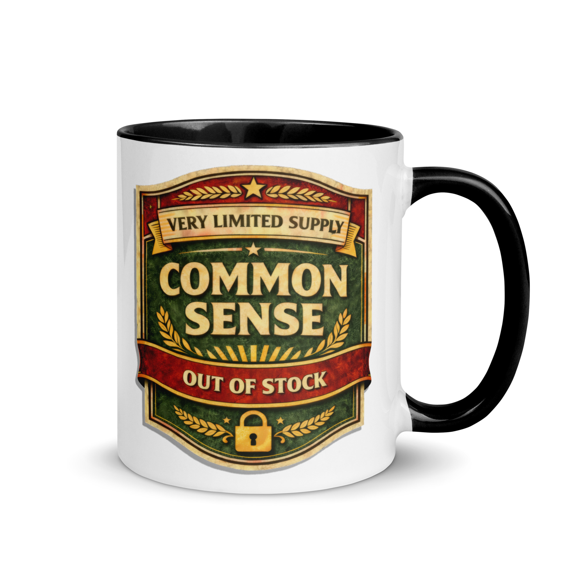 Common Sense – Out of Stock - Mug with Color Inside
