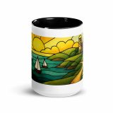 Harbour Light at Golden Bay - Mug with Color Inside