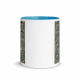 Penzance Coastal Signboard – Mug with Color Inside blue 11oz front — Salt & Timber: Cornish Signs