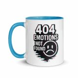 404 Emotions Not Found - Mug with Color Inside