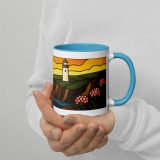 Beacon of the Western Cliffs - Mug with Color Inside