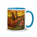 Clifftop Glow at Day’s End - Mug with Color Inside