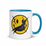 SMILE GLITCH - Mug with Color Inside