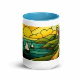Harbour Light at Golden Bay - Mug with Color Inside