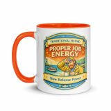 Proper Job Energy - Mug with Color Inside