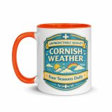 Unpredictable Quality – Cornish Weather - Mug with Color Inside