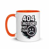 404 Emotions Not Found - Mug with Color Inside