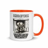 Eric – Mug with Color Inside orange 11oz right — Golden Idiot: The Eric Collection