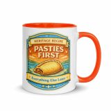 Pasties First - Mug with Color Inside