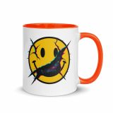 SMILE GLITCH - Mug with Color Inside