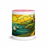 Harbour Light at Golden Bay - Mug with Color Inside
