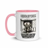 Eric – Mug with Color Inside pink 11oz left — Golden Idiot: The Eric Collection