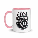 404 Emotions Not Found - Mug with Color Inside