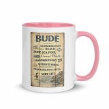 Bude Coastal Signboard - Mug with Color Inside
