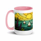Harbour Light at Golden Bay - Mug with Color Inside