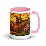 Clifftop Glow at Day’s End - Mug with Color Inside