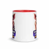 YEAH I MENT TO DO THAT PROPER JOB - PIG - Mug with Color Inside