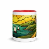 Harbour Light at Golden Bay - Mug with Color Inside