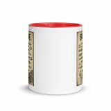 Bude Coastal Signboard - Mug with Color Inside