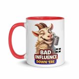 BAD INFLUENCE DOWN ERE - GOAT - Mug with Color Inside
