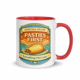 Pasties First - Mug with Color Inside