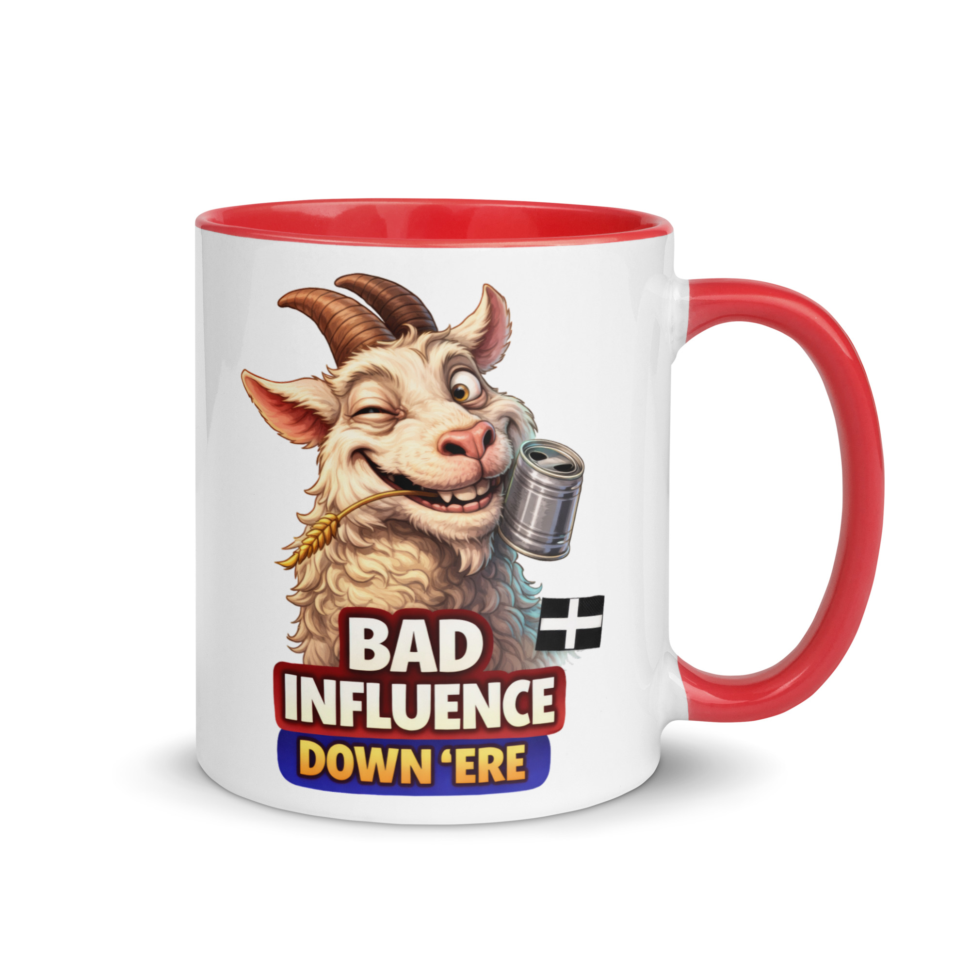 BAD INFLUENCE DOWN ERE - GOAT - Mug with Color Inside