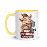 BAD INFLUENCE DOWN ERE - GOAT - Mug with Color Inside