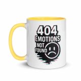 404 Emotions Not Found - Mug with Color Inside