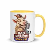 BAD INFLUENCE DOWN ERE - GOAT - Mug with Color Inside