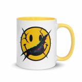 SMILE GLITCH - Mug with Color Inside