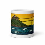Golden Tide at St Michael’s Mount - White glossy mug