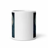 Moonlit Ronin - White glossy mug