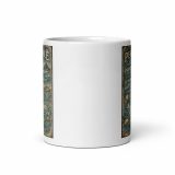 Penzance Coastal Signboard – White Glossy Mug white 11oz front view — Salt & Timber: Cornish Signs