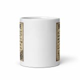 Bude Coastal Signboard - White glossy mug