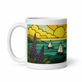Harbour Light at Golden Bay - White glossy mug