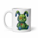 Broken Bunny Blues - White glossy mug