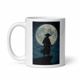 Moonlit Ronin - White glossy mug