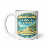 Coastal Calm - White glossy mug