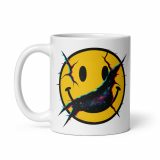 SMILE GLITCH - White glossy mug