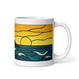 Golden Tide at St Michael’s Mount - White glossy mug