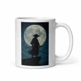 Moonlit Ronin - White glossy mug