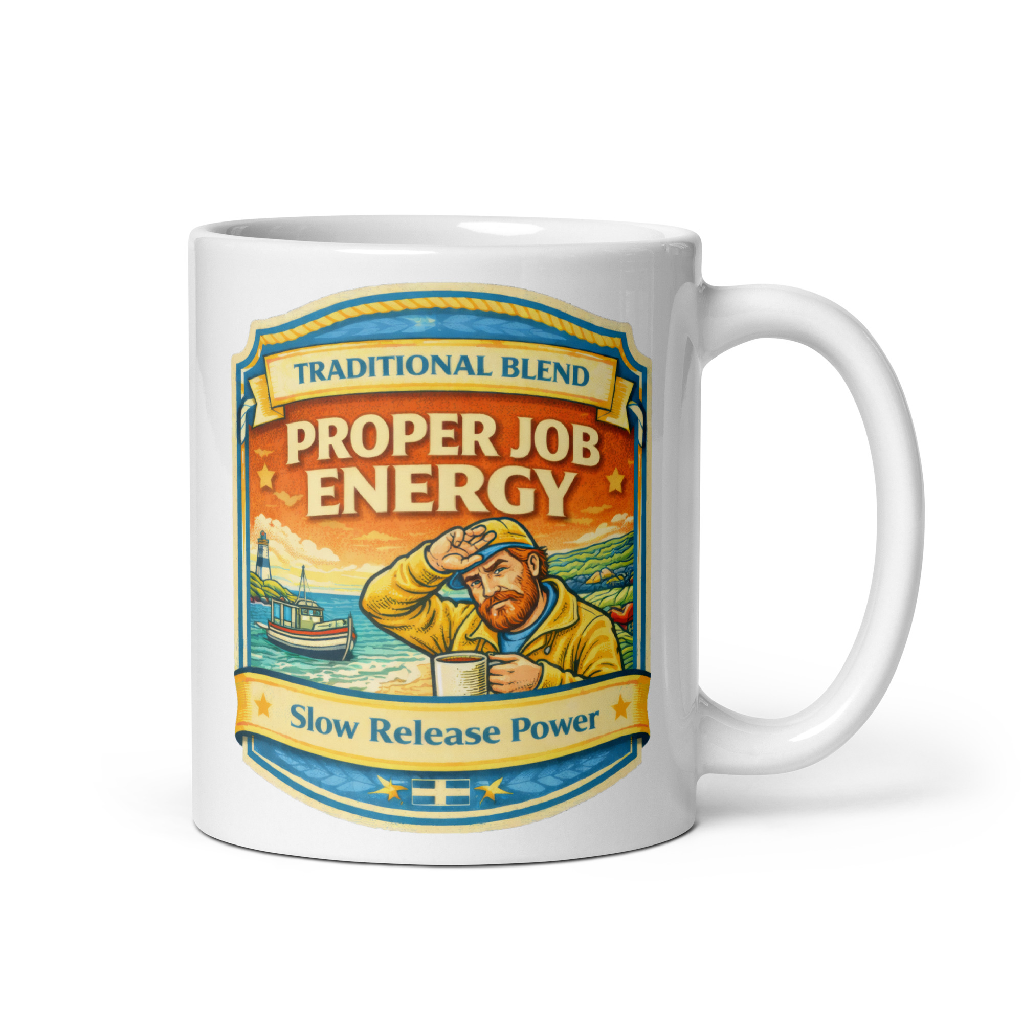 Pasties First - White glossy mug